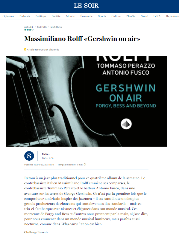 Le soir Gershwin on air